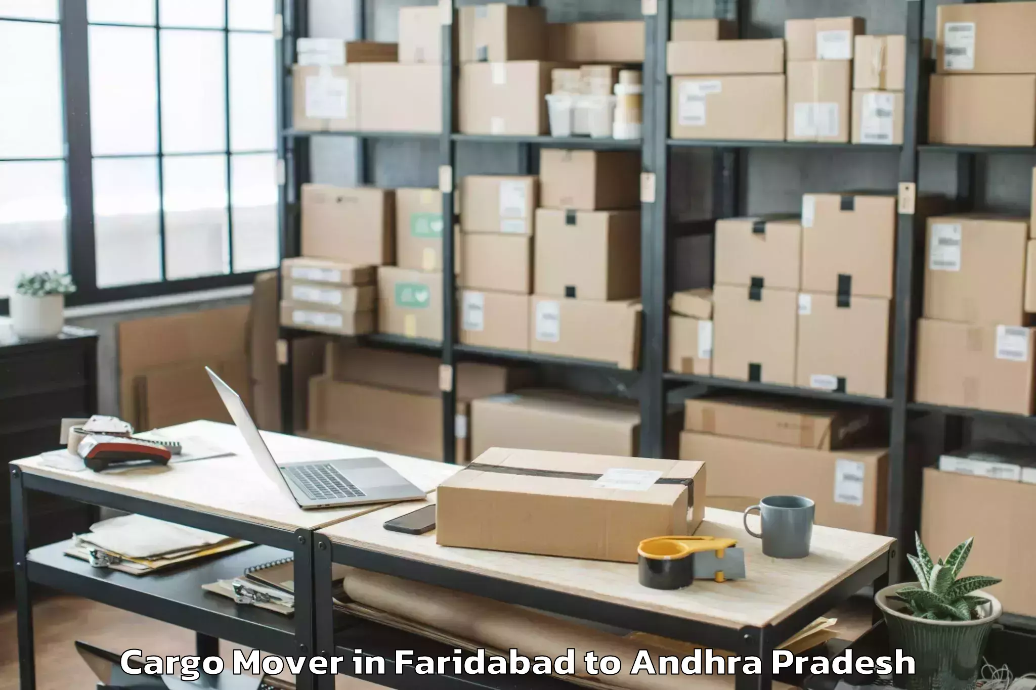 Book Faridabad to Bhimadole Cargo Mover